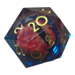 Würfel Stube Drachenaugen-Würfel Blau-Rot W20