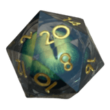 Waerfel Stube Drachenaugen-Würfel grün W20