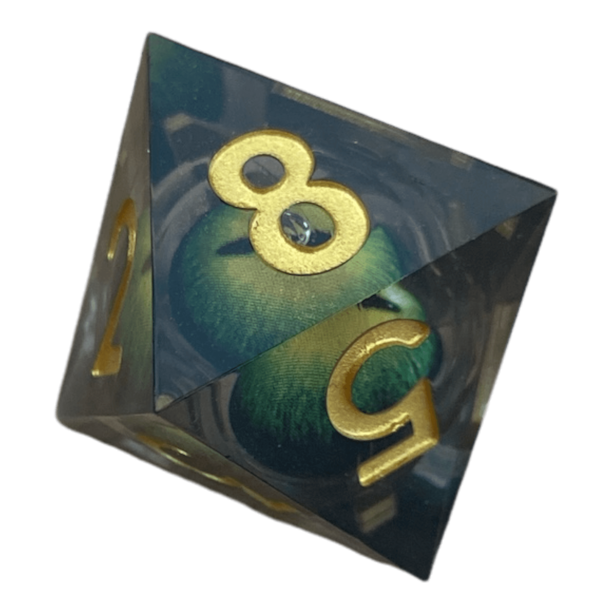 Waerfel Stube Drachenaugen-Würfel grün W8