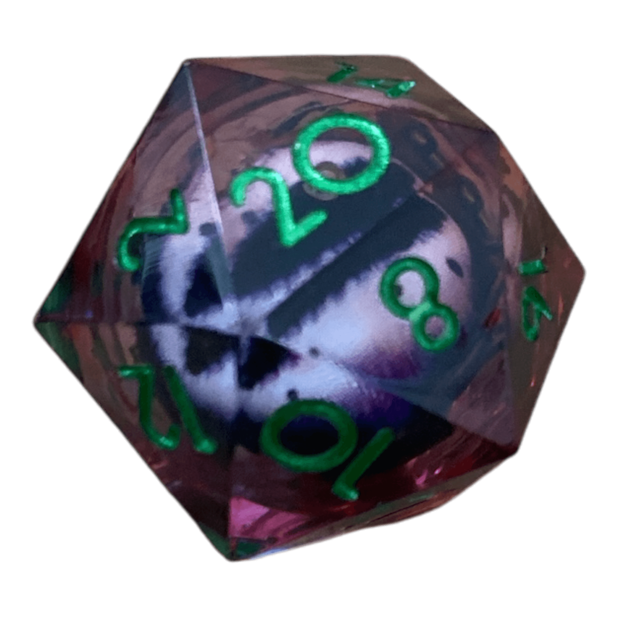 Waerfel Stube Drachenaugen-Würfel lila W20