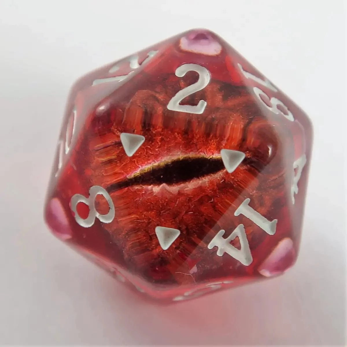 Waerfel Stube Drachenaugen-Würfel rot W20