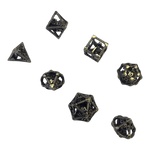 Würfel Stube Drachenwürfel Set aus Antiken Silber  - 18mm