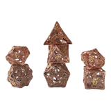 Würfel Stube Drachenwürfel-Set (Kupfer mit goldenen Nummern) - 18mm