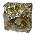 Würfel Stube Drachenwürfel W10-0 (Silber mit goldenen Nummern) - 18mm