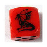 Koplow DrachenWürfel W6 rot