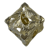 Würfel Stube Drachenwürfel W6 (Silber mit goldenen Nummern) - 18mm
