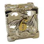 Würfel Stube Drachenwürfel W6 (Silber mit goldenen Nummern) - 18mm