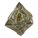 Würfel Stube Drachenwürfel W8 (Silber mit goldenen Nummern) - 18mm