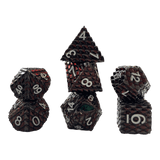 Würfel Stube Dragon Scale Dunkelrot Set
