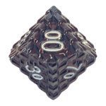 Würfel Stube Dragon Scale Dunkelrot W10-0