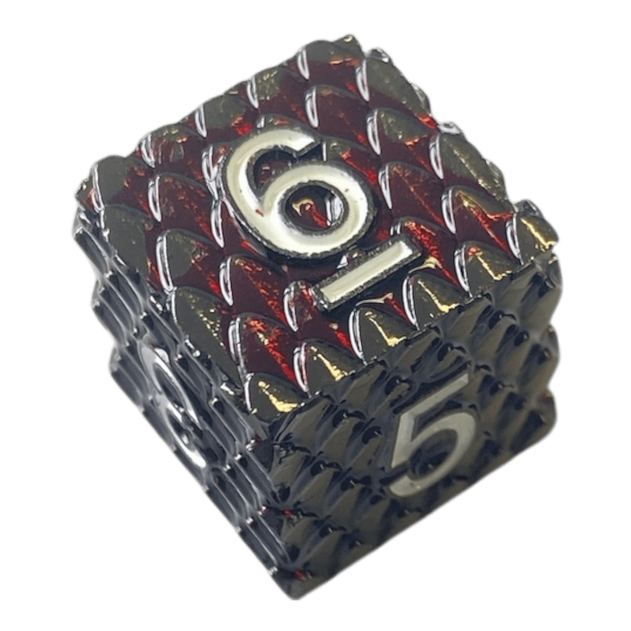 Würfel Stube Dragon Scale Dunkelrot W6