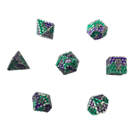 Würfel Stube Dragon Scale Grün/Lila Set