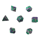 Würfel Stube Dragon Scale Grün/Lila Set