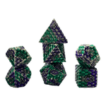 Würfel Stube Dragon Scale Grün/Lila Set