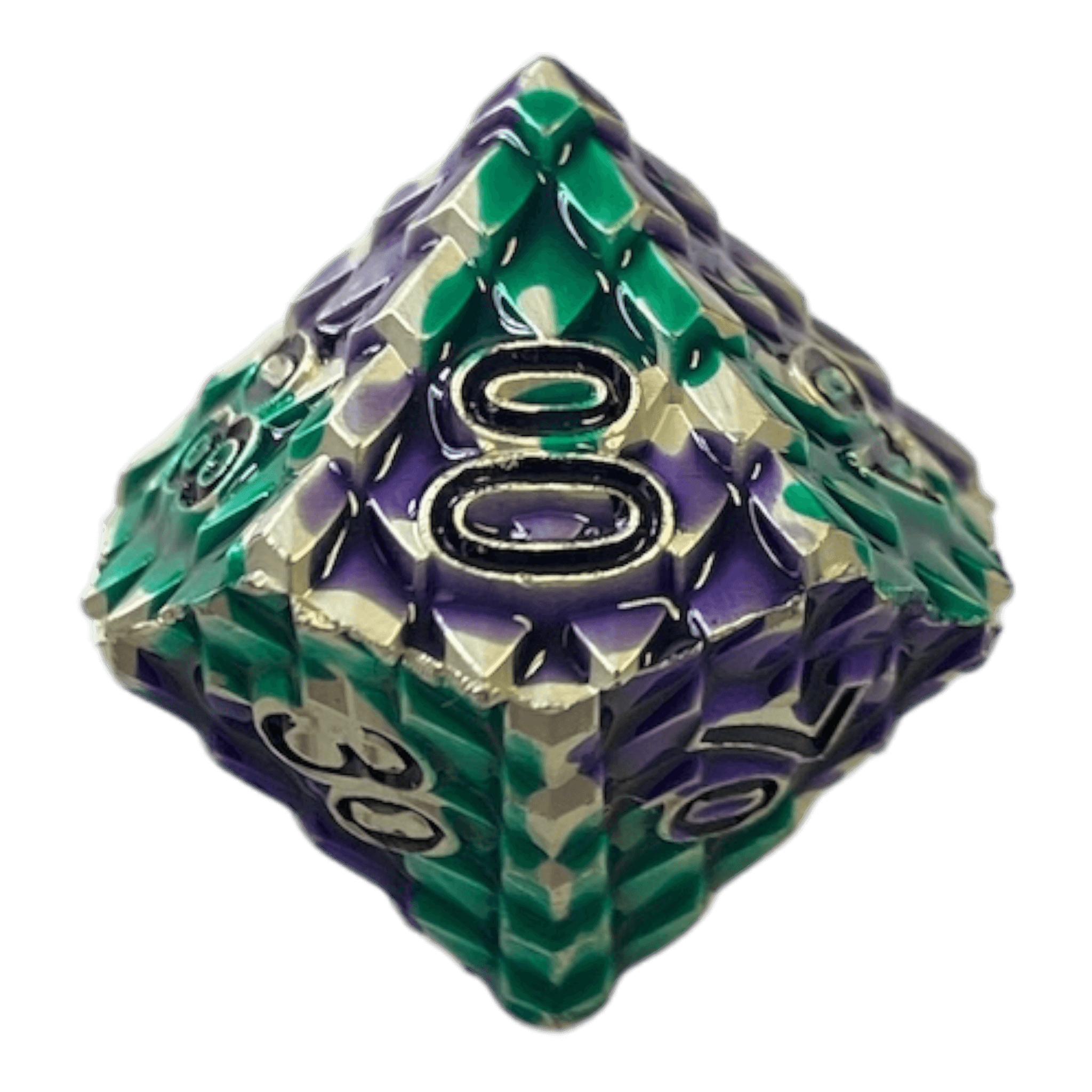 Würfel Stube Dragon Scale Grün/Lila W10-0
