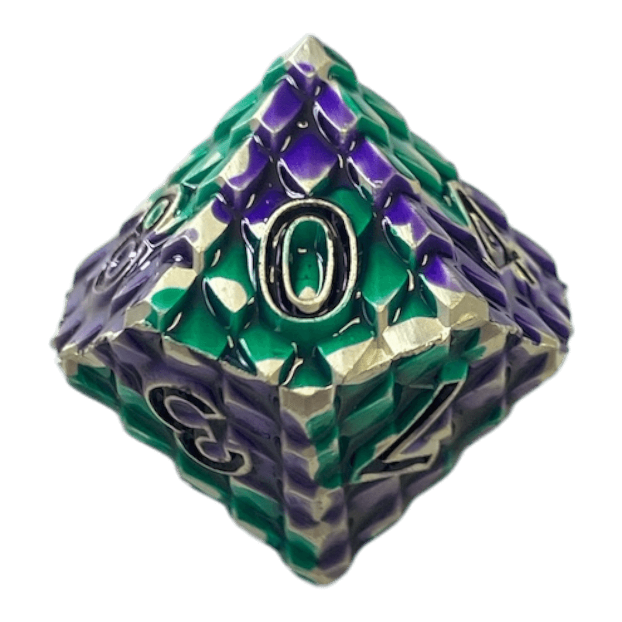 Würfel Stube Dragon Scale Grün/Lila W10