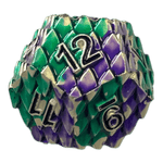 Würfel Stube Dragon Scale Grün/Lila W12