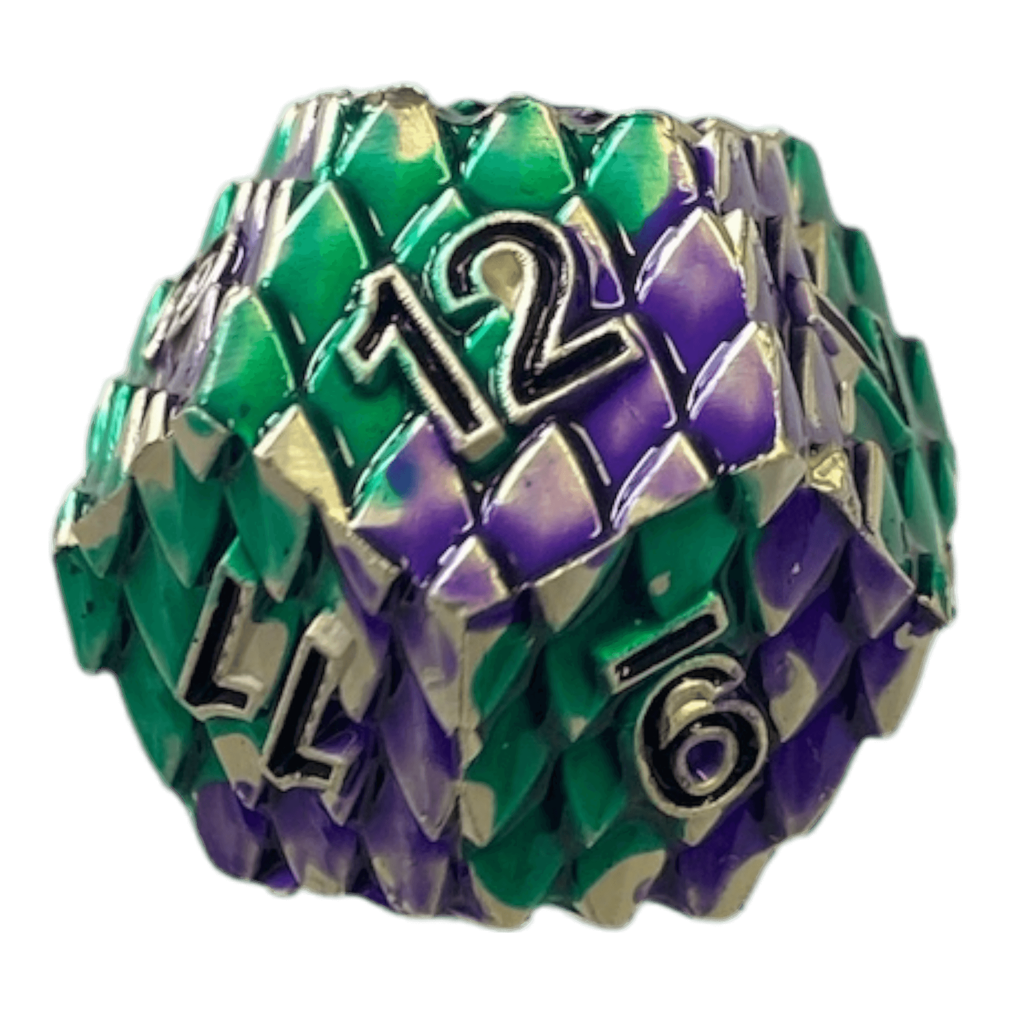 Würfel Stube Dragon Scale Grün/Lila W12