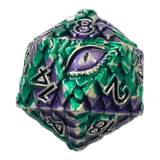 Würfel Stube Dragon Scale Grün/Lila W20
