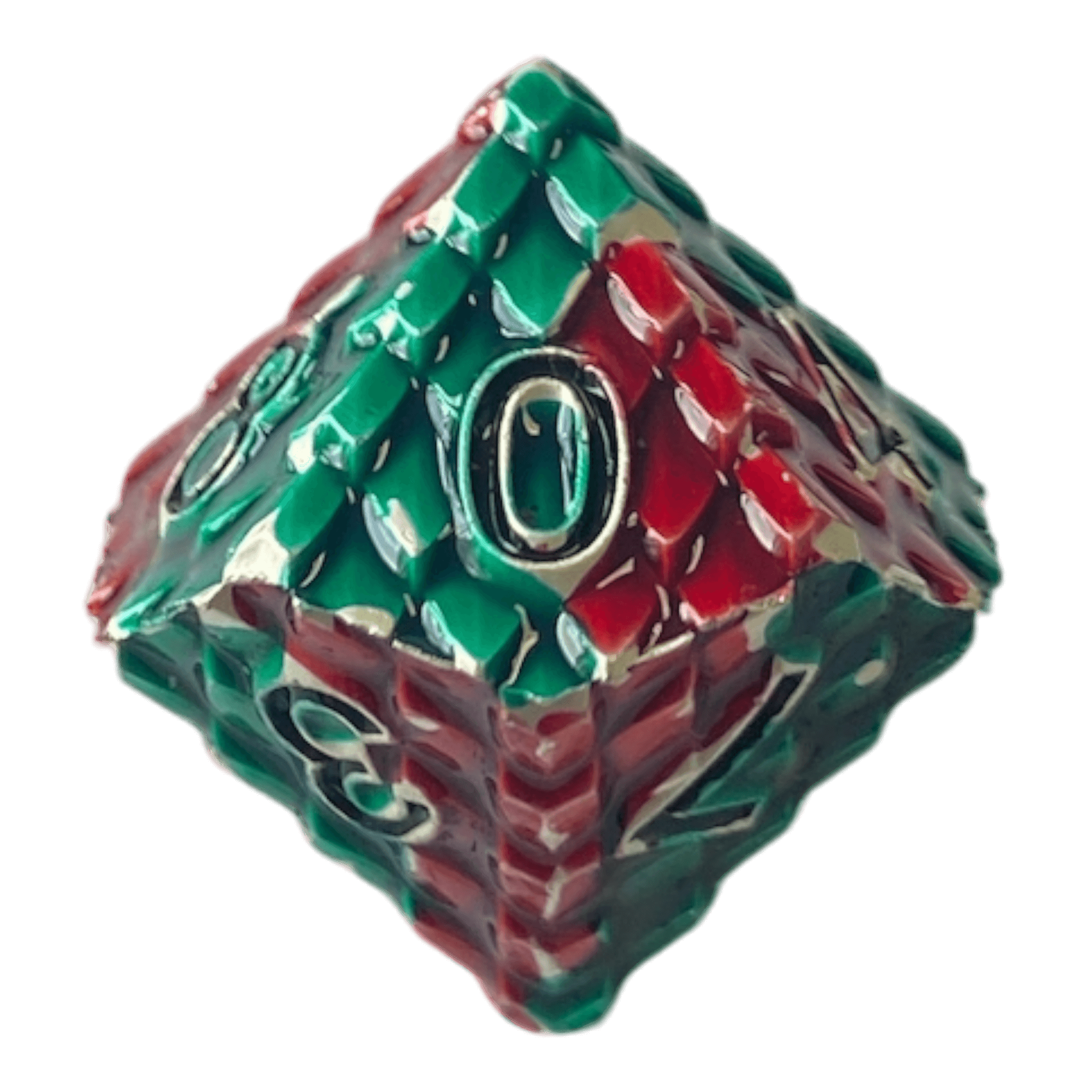 Würfel Stube Dragon Scale Rot/Grün W10