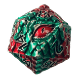Würfel Stube Dragon Scale Rot/Grün W20