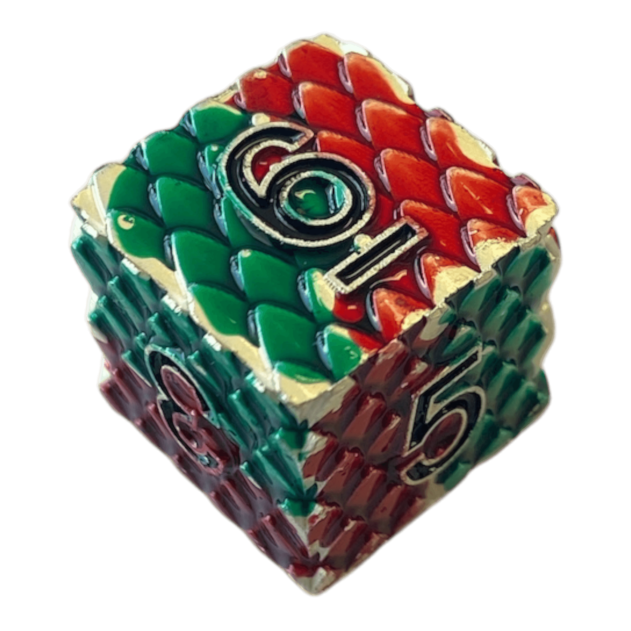 Würfel Stube Dragon Scale Rot/Grün W6