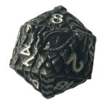 Würfel Stube Dragon Scale Silber W20