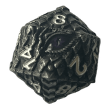 Würfel Stube Dragon Scale Silber W20