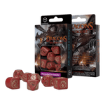 Würfel Stube Dragons Modern RPG Würfel 7er Set: Ruby