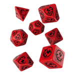 Würfel Stube Dragons RPG Würfel 7er Set: Rot & Black