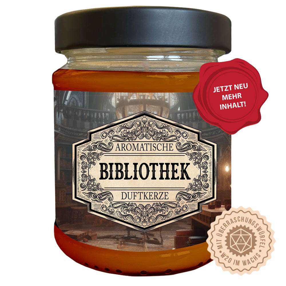 Lootchest Duftkerze Bibliothek mit Überraschungswürfel