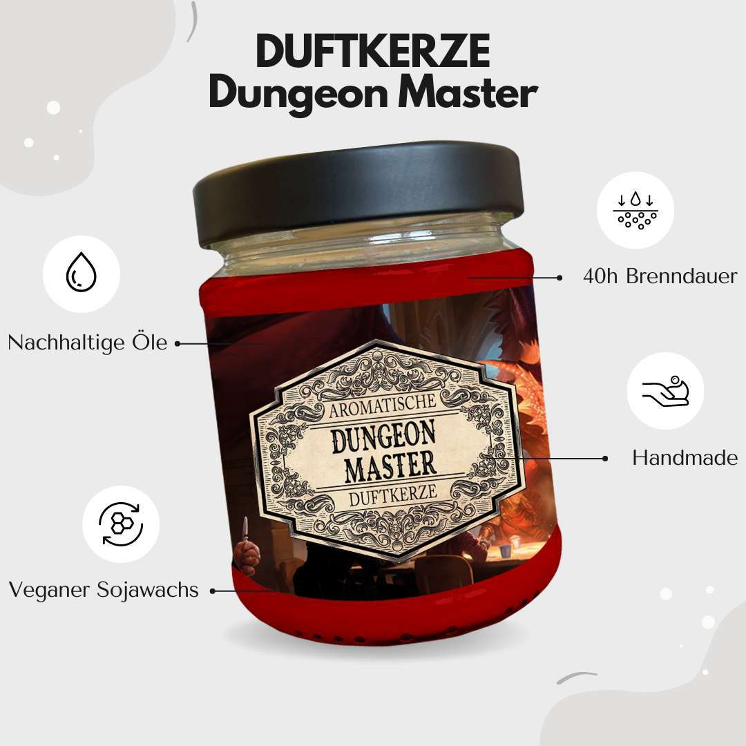Lootchest Duftkerze Dungeon Master mit Überraschungswürfel