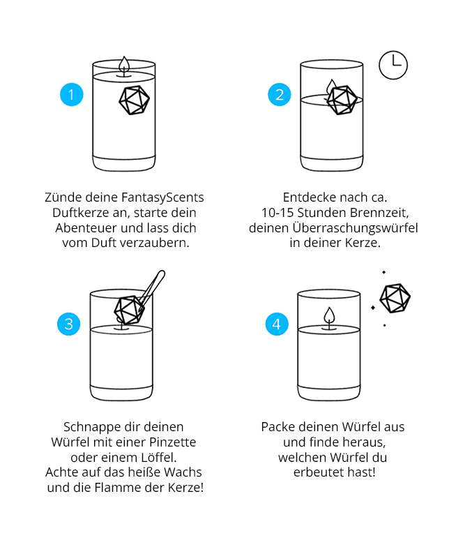 Lootchest Duftkerze Taverne mit Überraschungswürfel