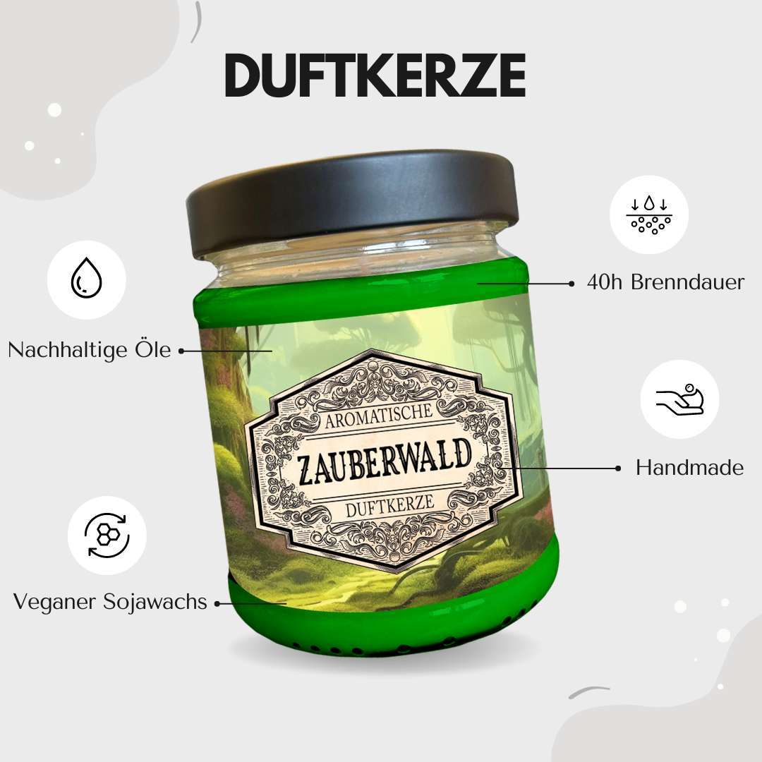 Lootchest Duftkerze Zauberwald mit Überraschungswürfel