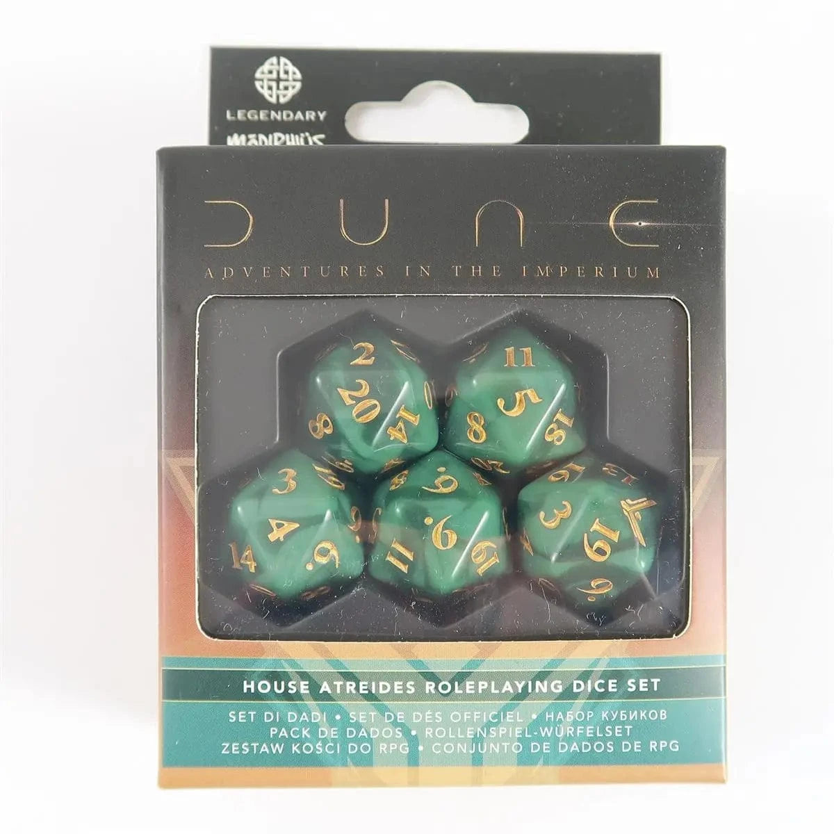Modiphius Entertainment Dune Haus Atreides Würfel Set