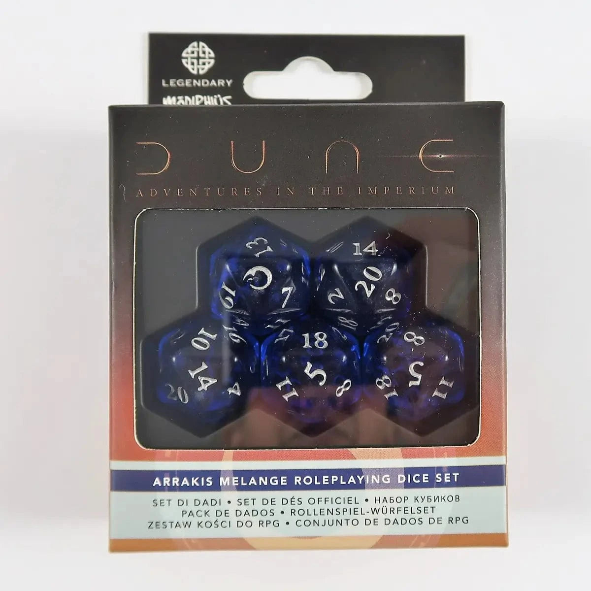 Modiphius Entertainment Dune Melange Roleplaying Dice Set