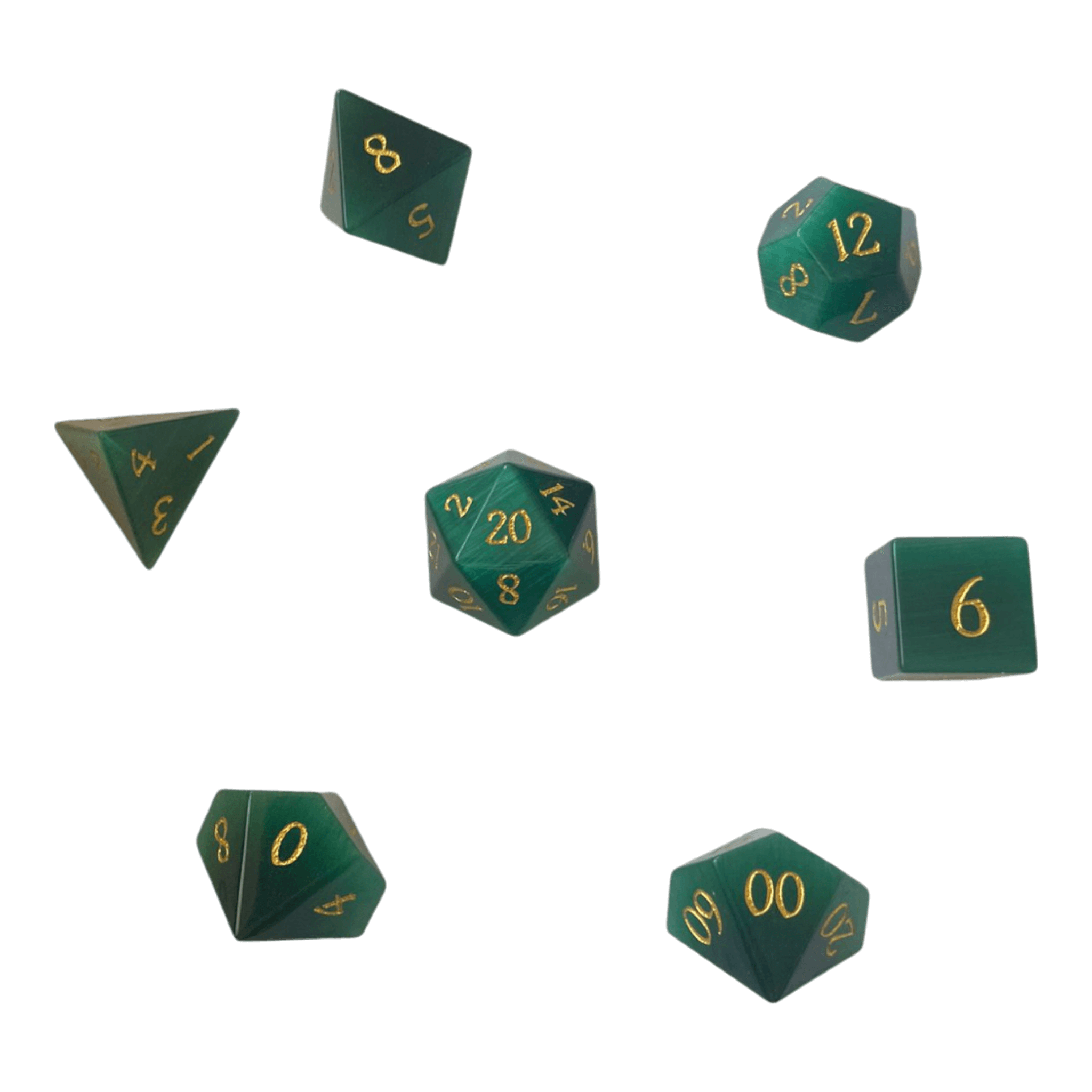 Waerfel Stube Dunkelgrün Opal Glaswürfel Set