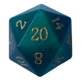 Waerfel Stube Dunkelgrün Opal Glaswürfel W20