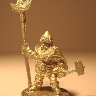 Ral Partha Dwarf Standard Bearer