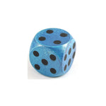 Bartl Flummi Würfel Blau W6