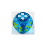 FlummiWürfel 4 cm Türkis