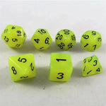 Waerfel Stube Fluoreszierende Würfel gelb Set