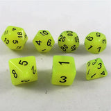 Waerfel Stube Fluoreszierende Würfel gelb Set