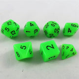 Waerfel Stube Fluoreszierende Würfel grün Set