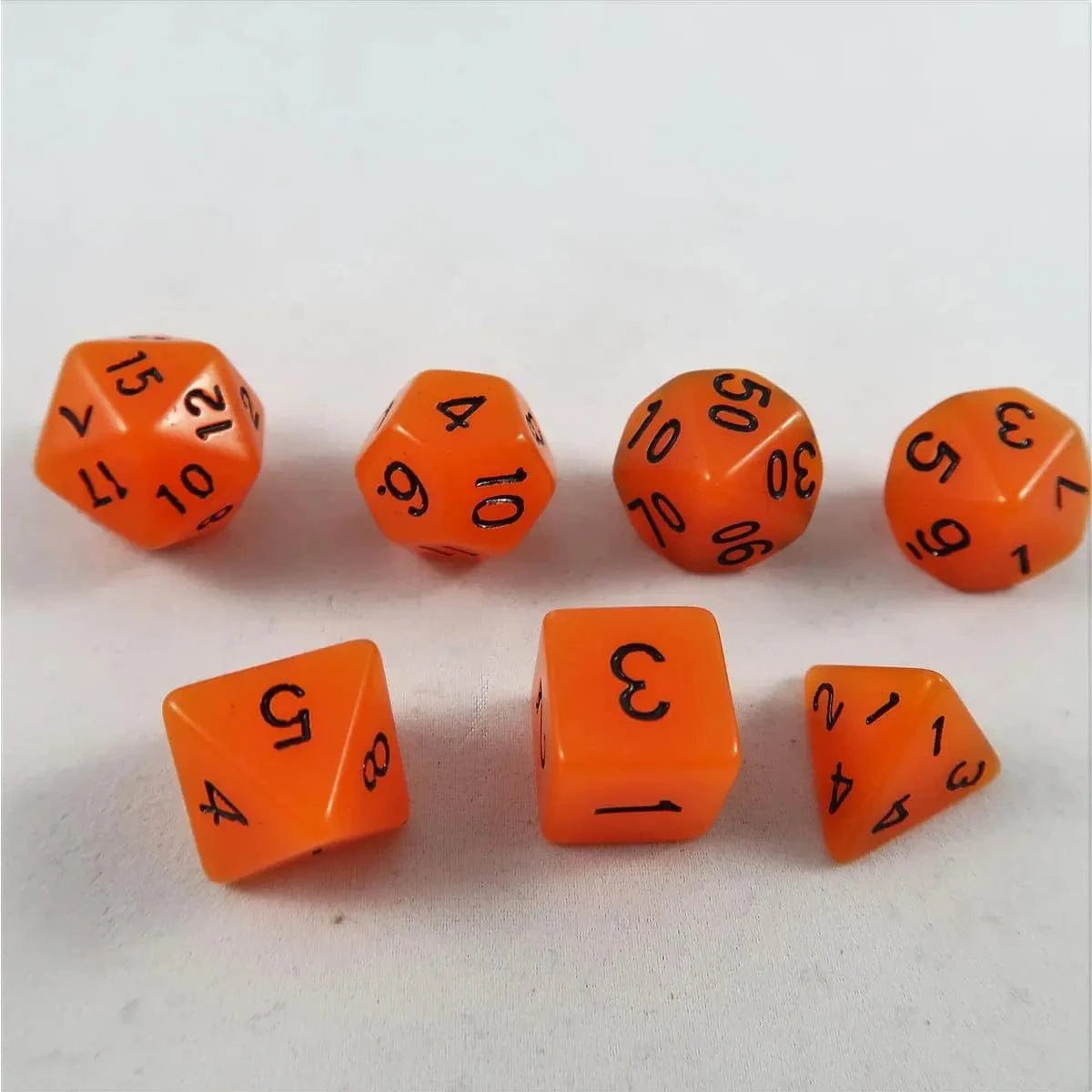 Waerfel Stube Fluoreszierende Würfel orange Set