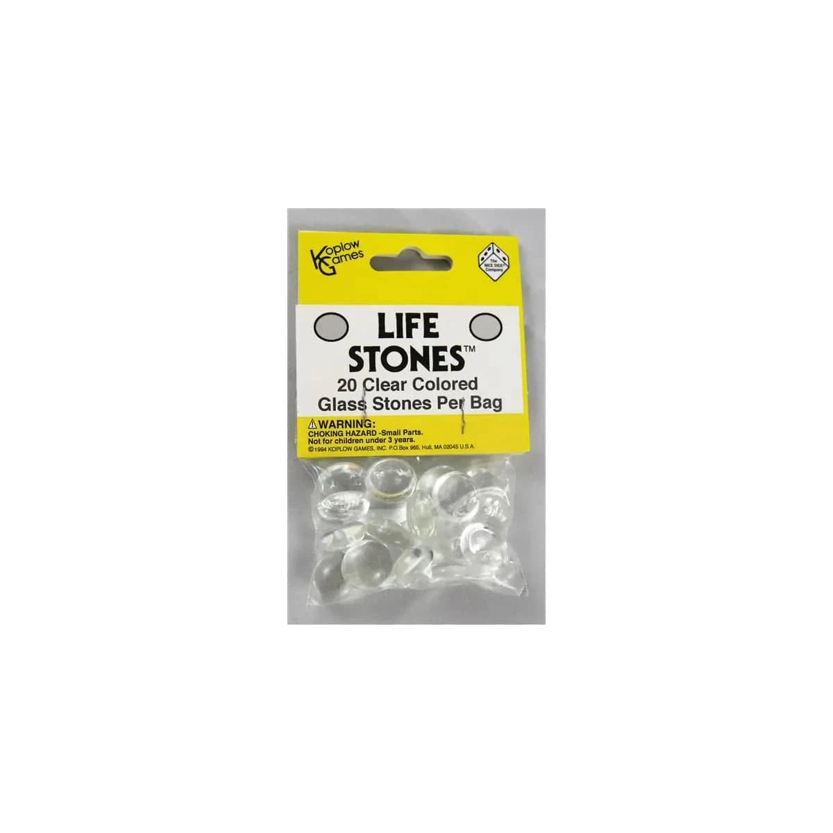 Koplow Glasspielsteine Klar