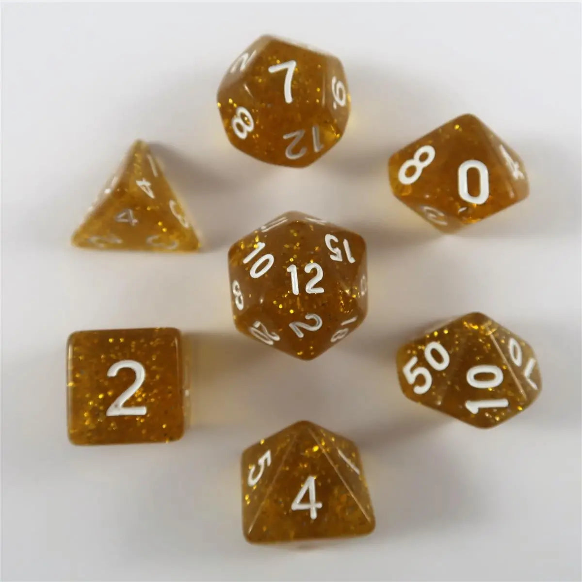 Glitzer gelb Set