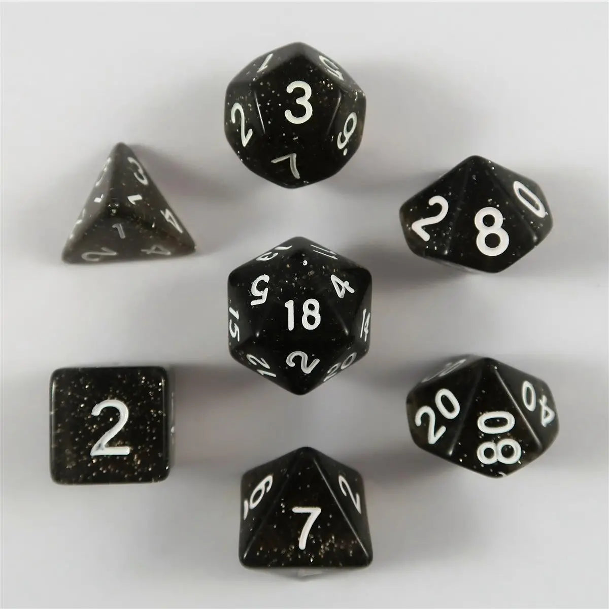 Glitzer grau Set