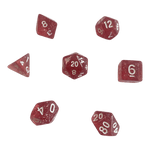 Würfel Stube Glitzerwürfel 7er Set in Pink