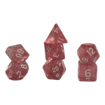 Würfel Stube Glitzerwürfel 7er Set in Pink